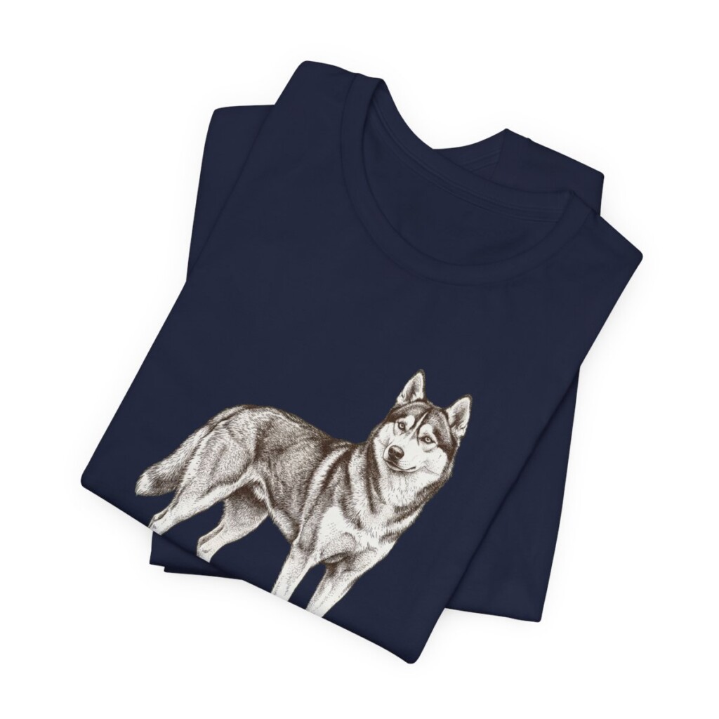 Alaskan Husky Lover Shirt, Vintage Dog Sketch Tee, Dog Lover Gift