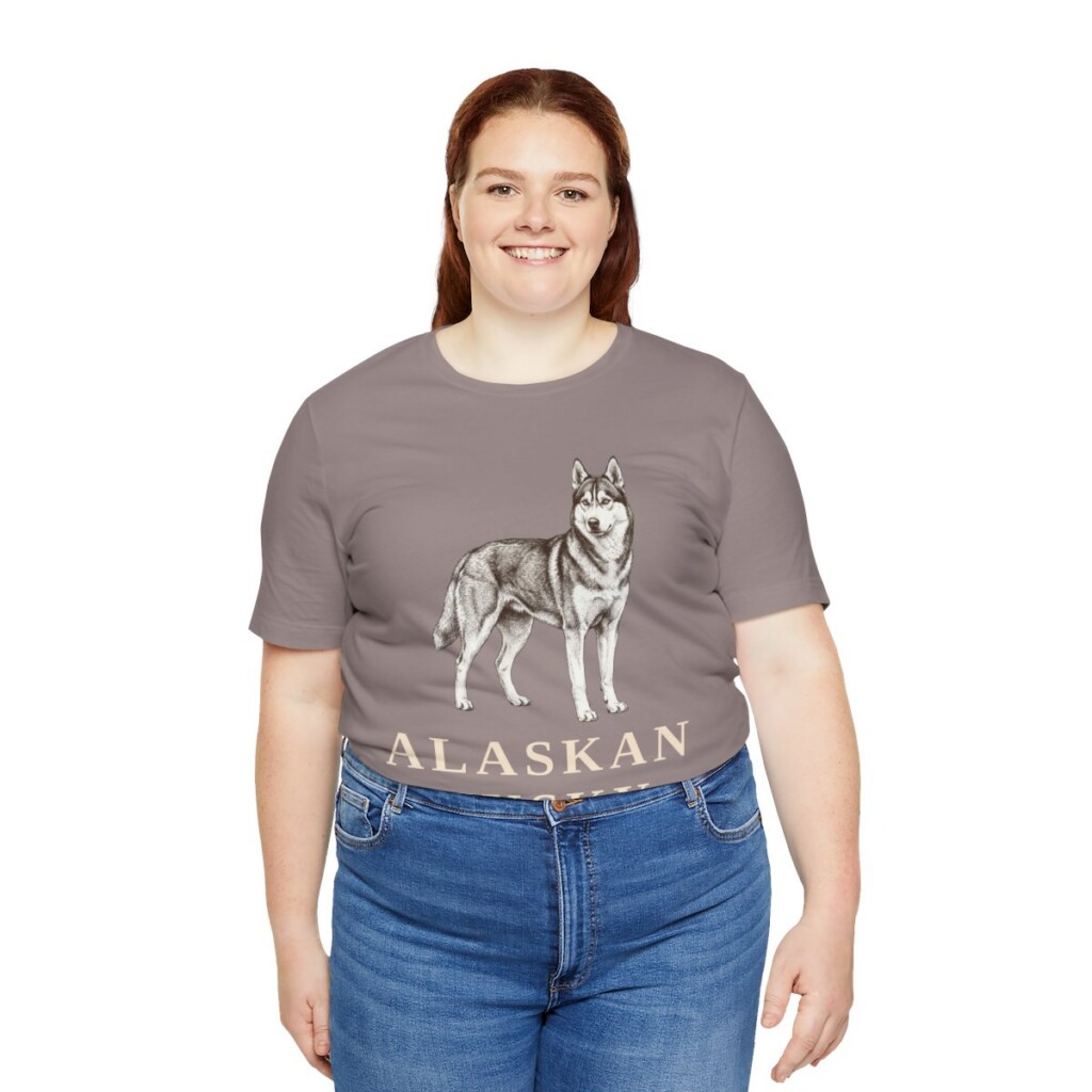 Alaskan Husky Lover Shirt, Vintage Dog Sketch Tee, Dog Lover Gift