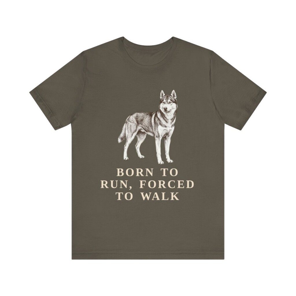 Alaskan Husky Humor Shirt, Vintage Dog Sketch Tee, Dog Humor Gift