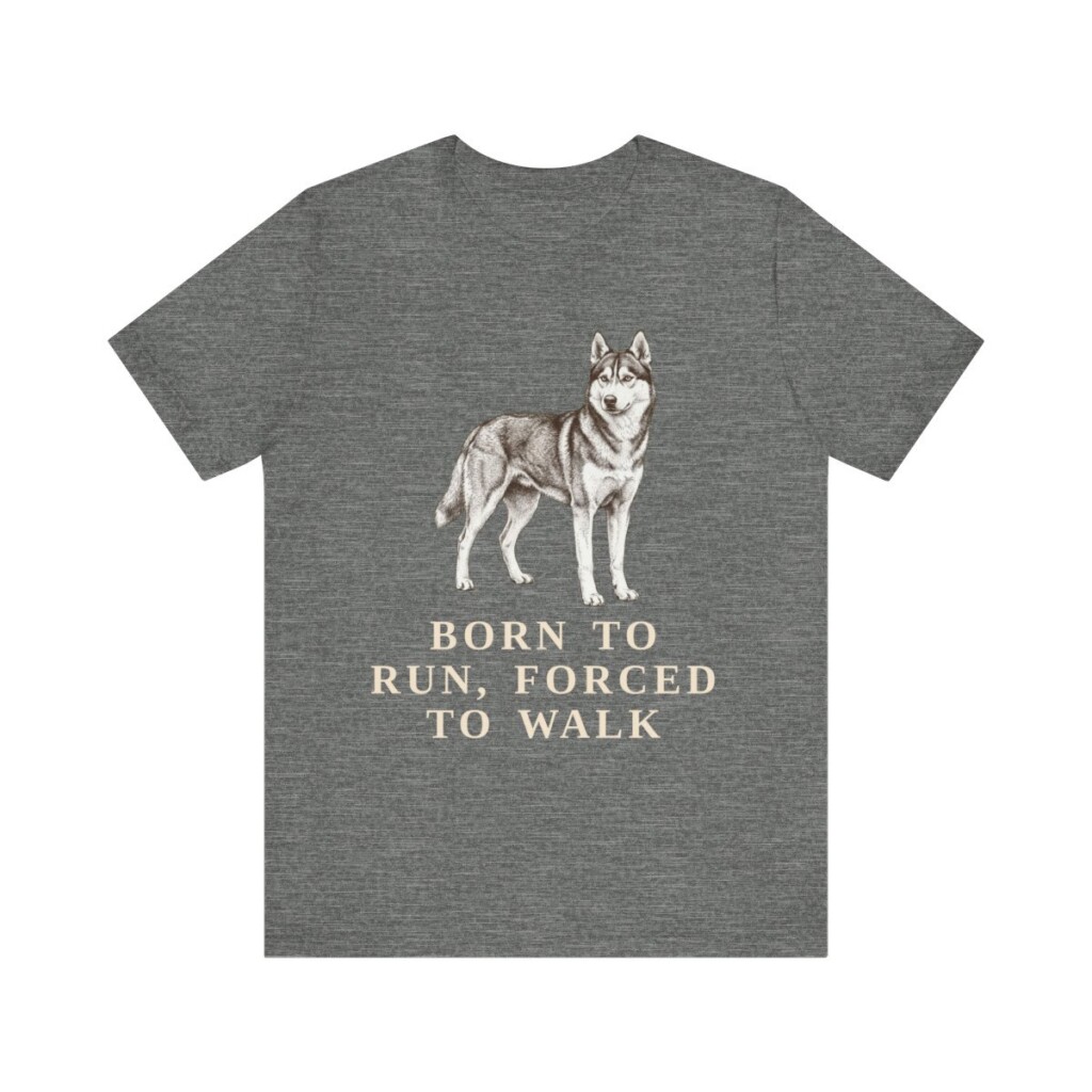 Alaskan Husky Humor Shirt, Vintage Dog Sketch Tee, Dog Humor Gift