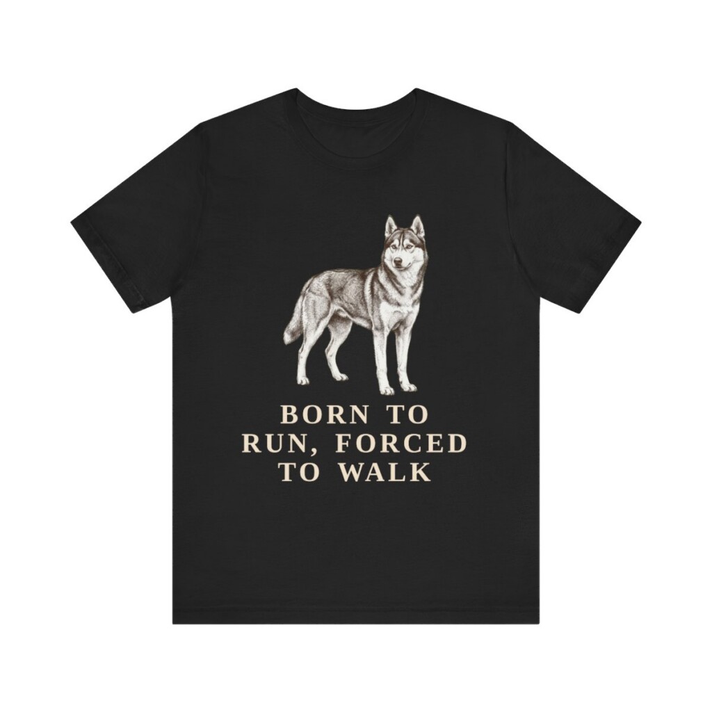 Alaskan Husky Humor Shirt, Vintage Dog Sketch Tee, Dog Humor Gift