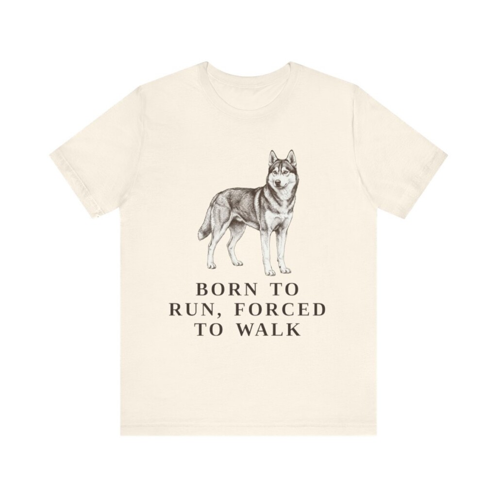 Alaskan Husky Humor Shirt, Vintage Dog Sketch Tee, Dog Humor Gift