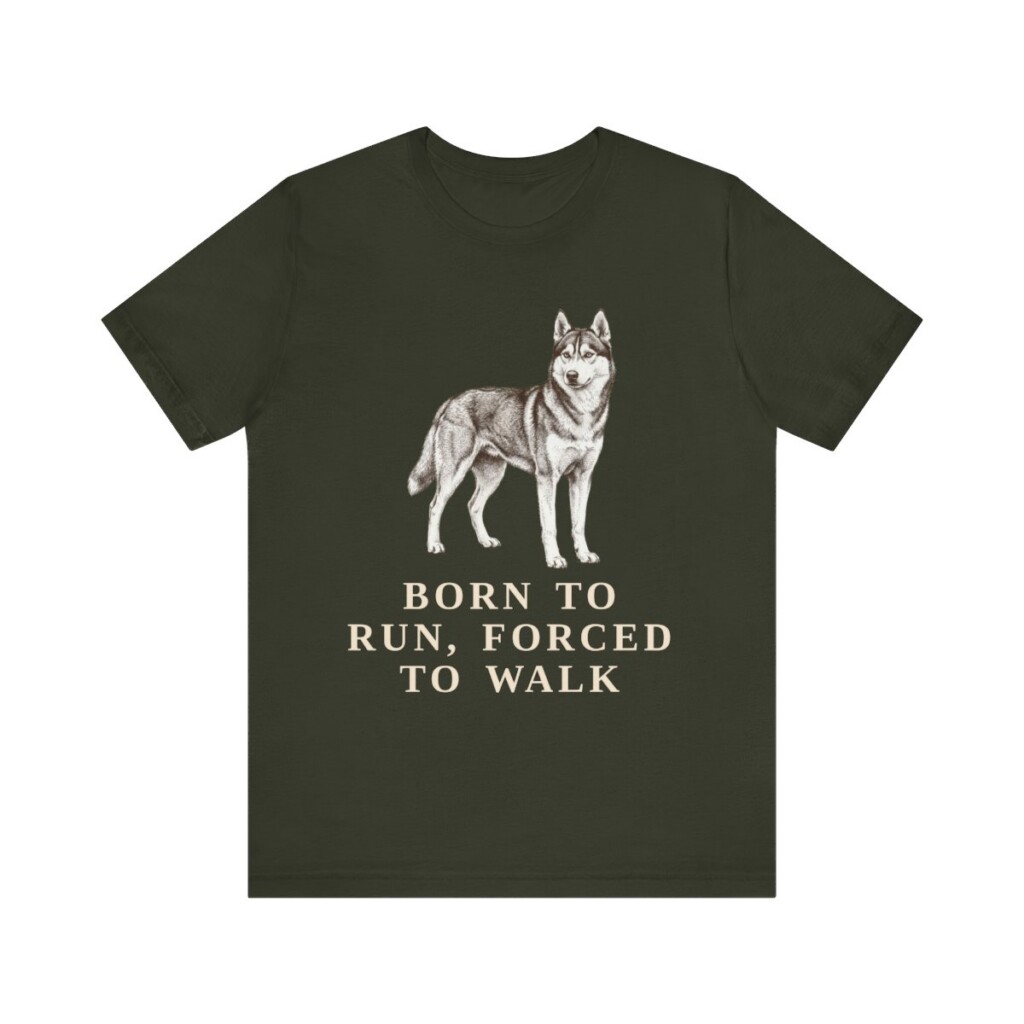 Alaskan Husky Humor Shirt, Vintage Dog Sketch Tee, Dog Humor Gift