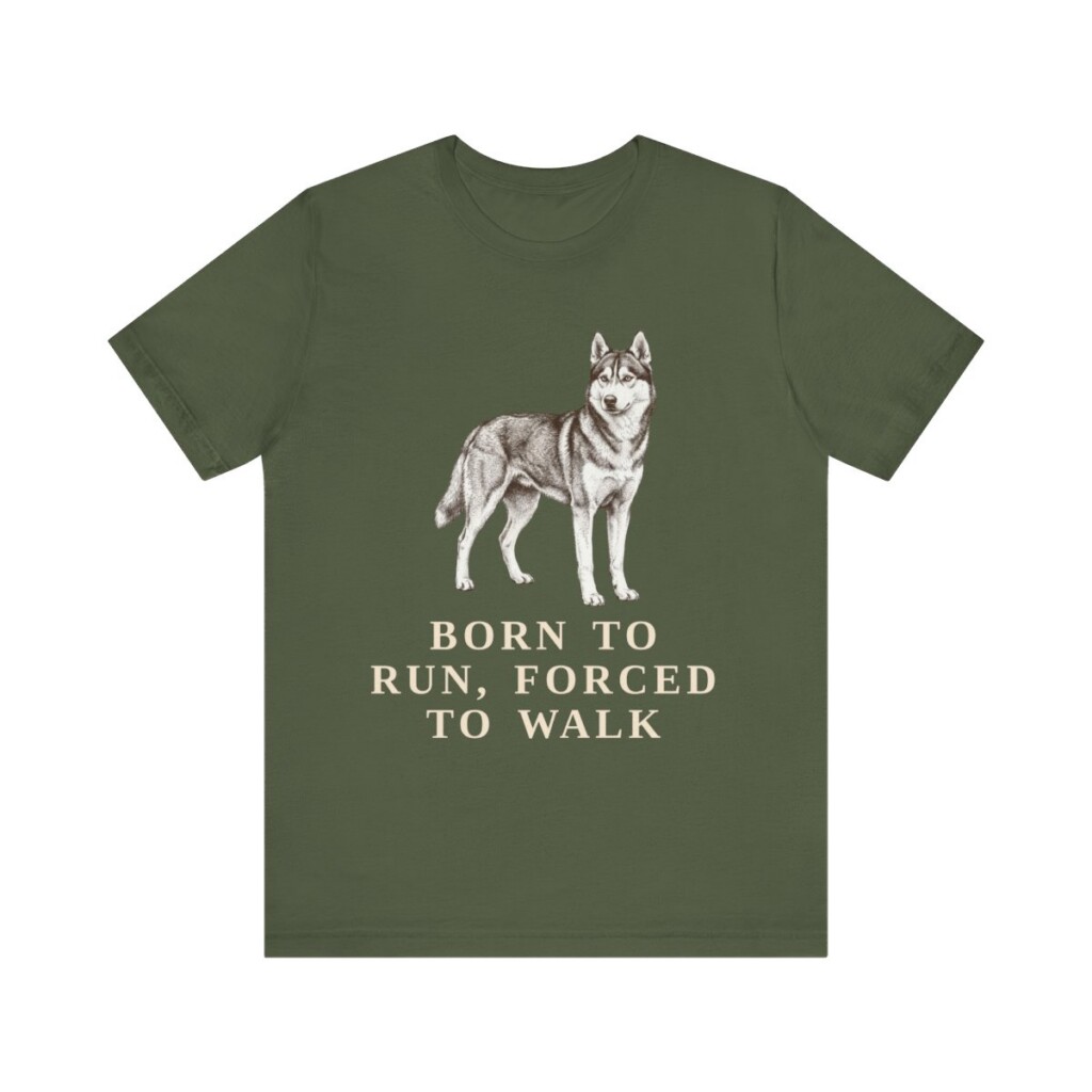Alaskan Husky Humor Shirt, Vintage Dog Sketch Tee, Dog Humor Gift