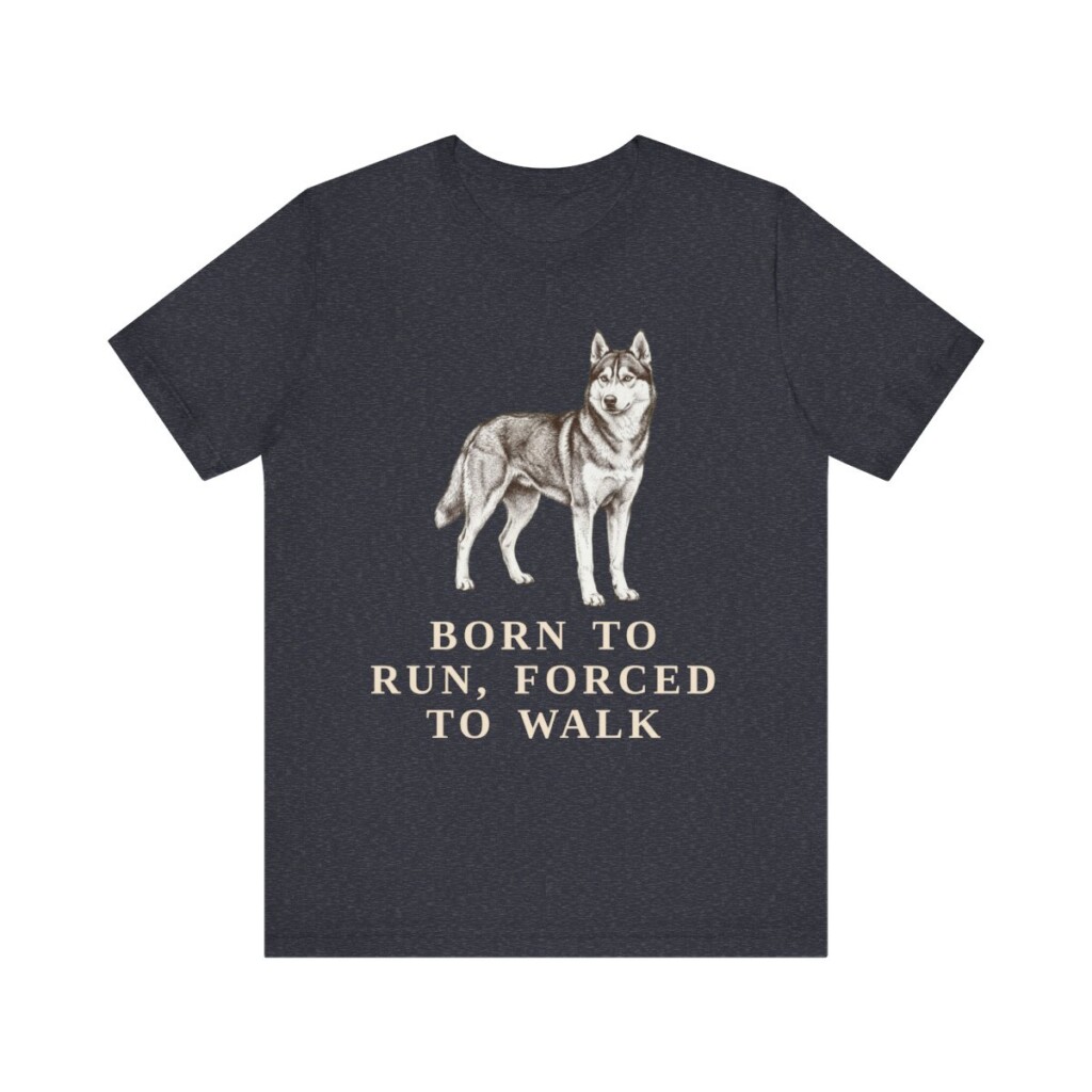 Alaskan Husky Humor Shirt, Vintage Dog Sketch Tee, Dog Humor Gift