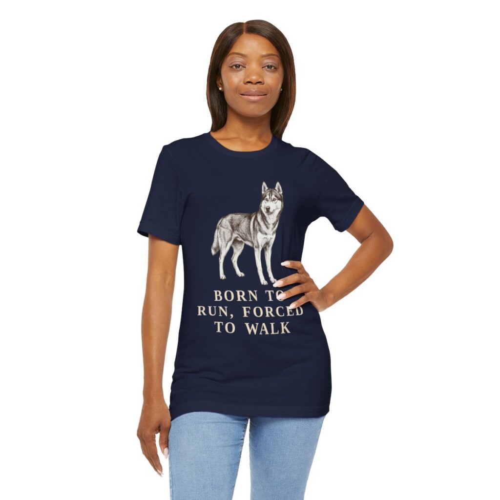 Alaskan Husky Humor Shirt, Vintage Dog Sketch Tee, Dog Humor Gift