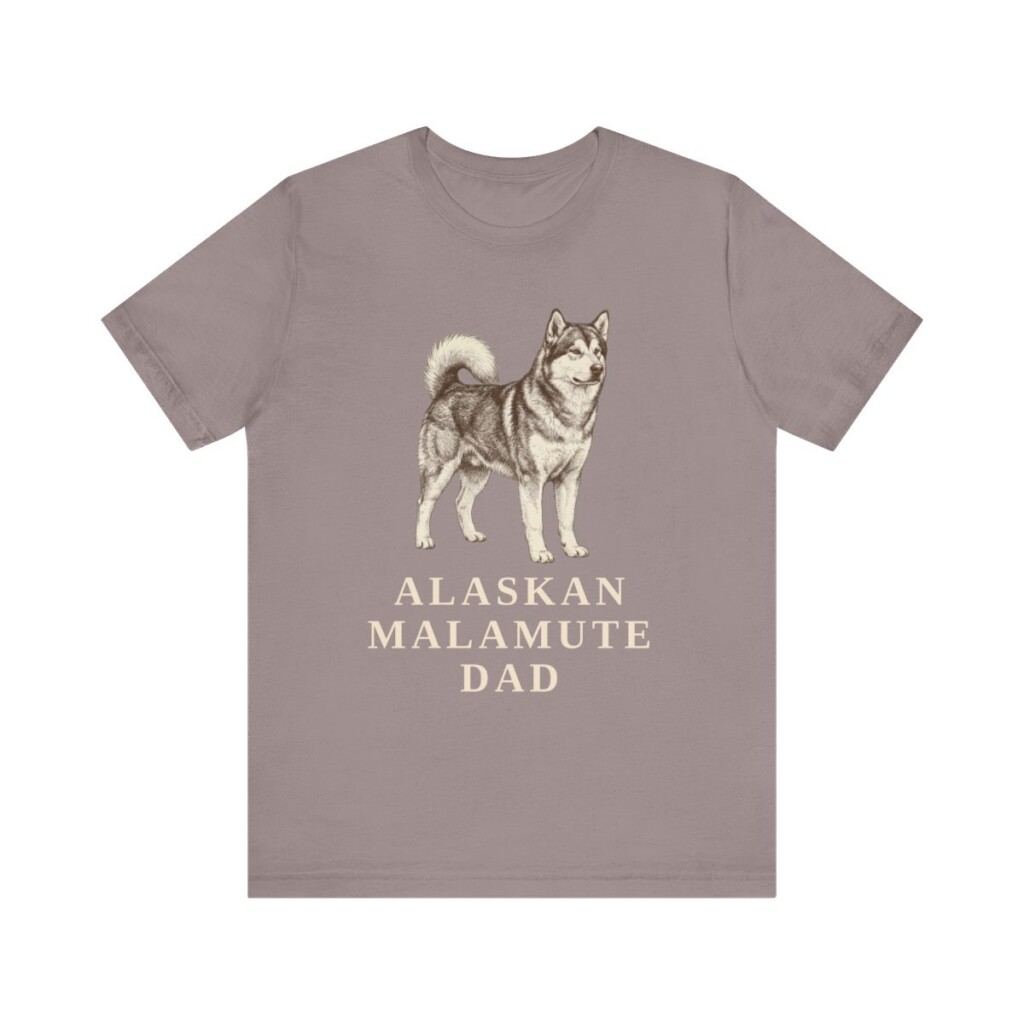 Alaskan Malamute Dad Shirt, Vintage Dog Sketch Tee, Dog Dad Gift Alaskan Malamute Dad Shirt, Vintage Dog Sketch Tee, Dog Dad Gift