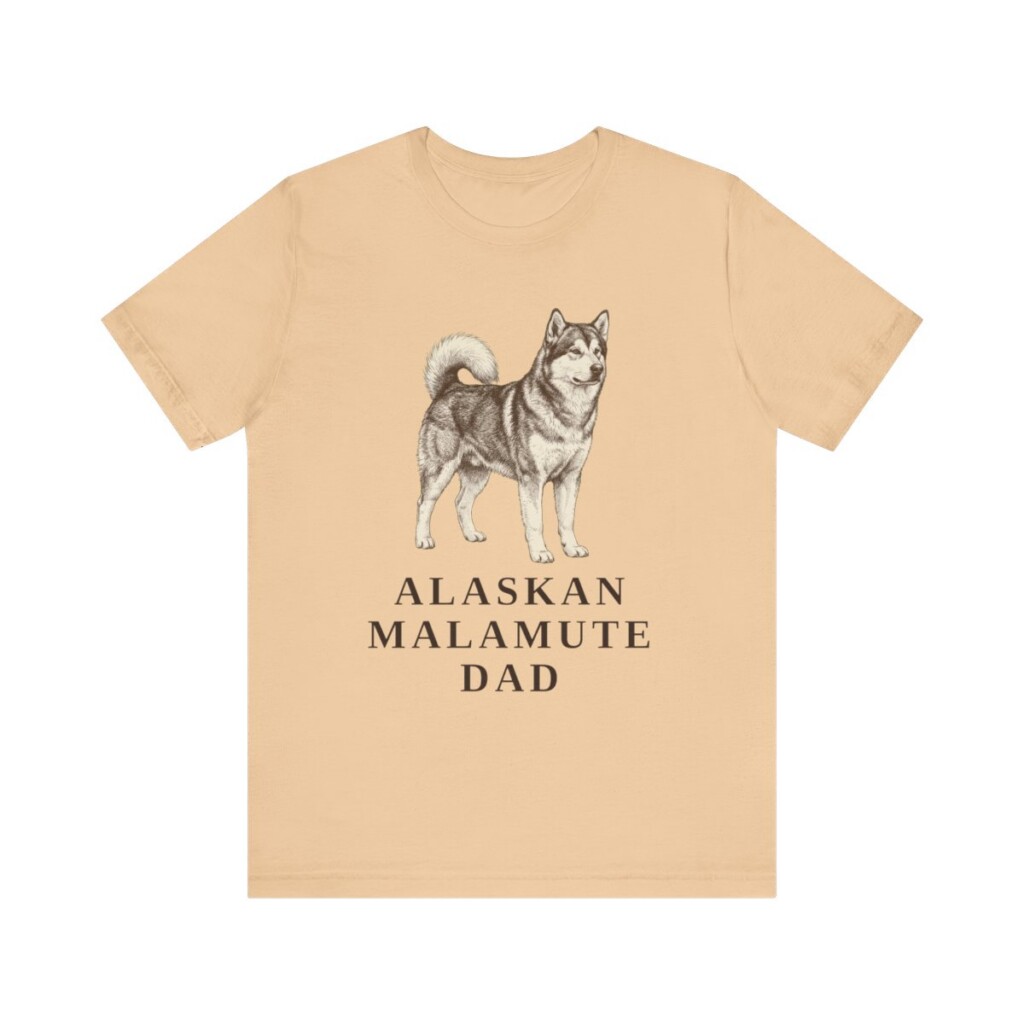 Alaskan Malamute Dad Shirt, Vintage Dog Sketch Tee, Dog Dad Gift Alaskan Malamute Dad Shirt, Vintage Dog Sketch Tee, Dog Dad Gift