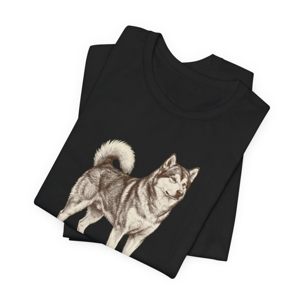 Alaskan Malamute Dad Shirt, Vintage Dog Sketch Tee, Dog Dad Gift Alaskan Malamute Dad Shirt, Vintage Dog Sketch Tee, Dog Dad Gift