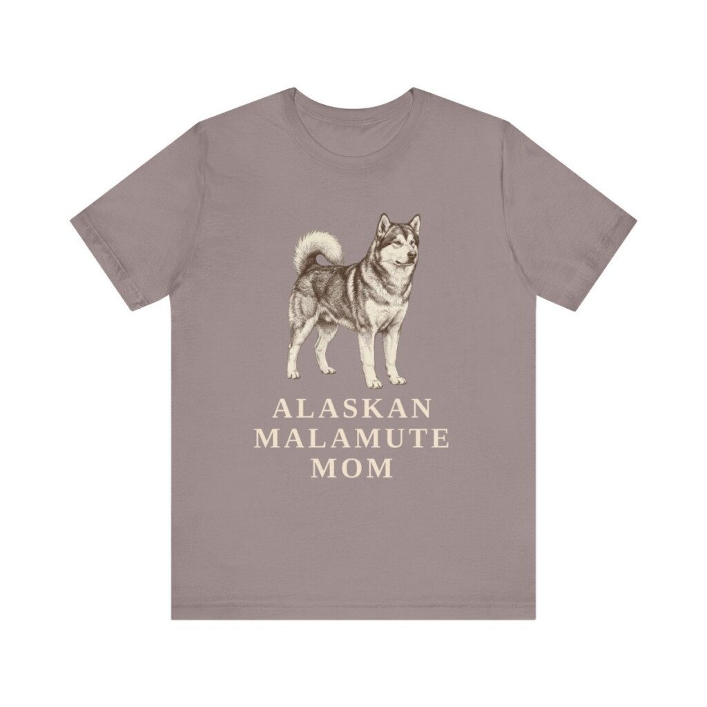 Alaskan Malamute Mom Shirt, Vintage Dog Sketch Tee, Dog Mom Gift