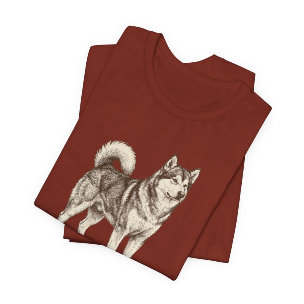 Alaskan Malamute Mom Shirt, Vintage Dog Sketch Tee, Dog Mom Gift