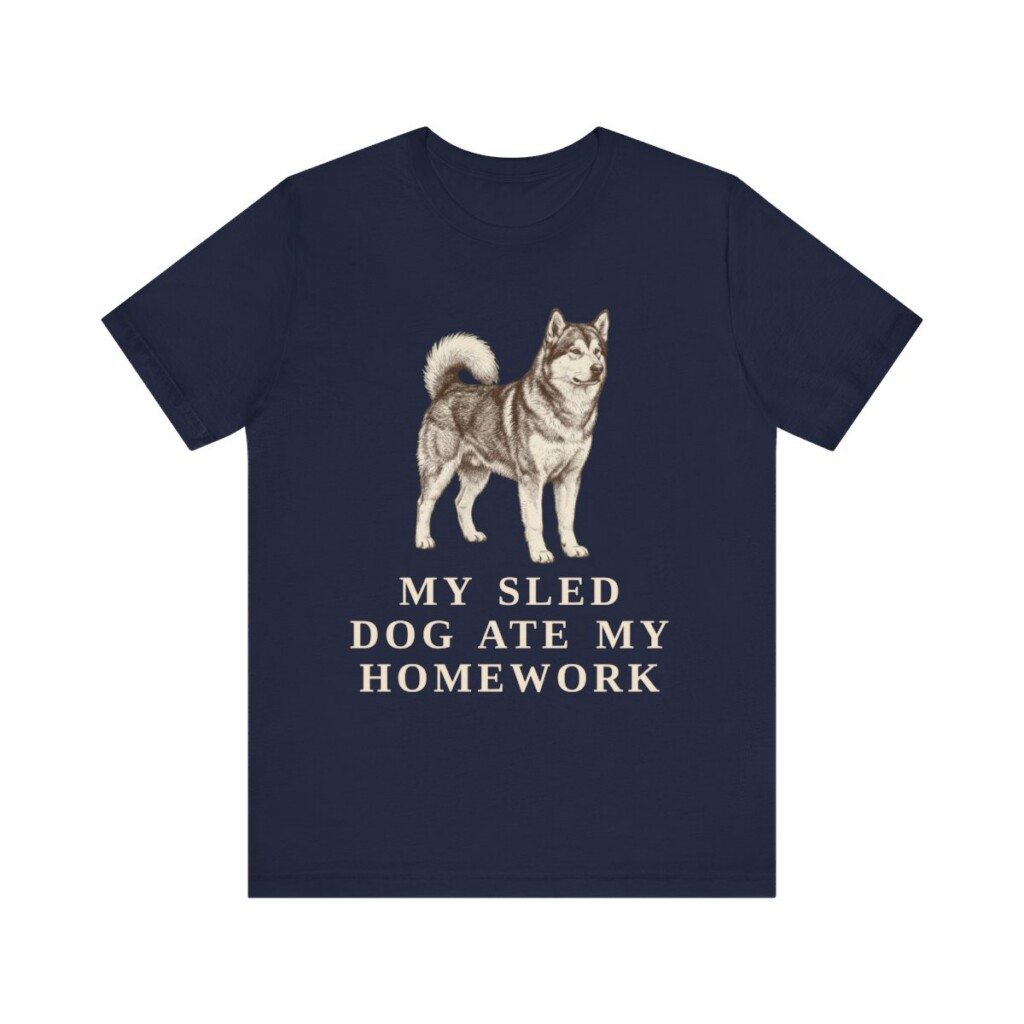 Alaskan Malamute Humor Shirt, Vintage Dog Sketch Tee, Dog Humor Gift Alaskan Malamute Humor Shirt, Vintage Dog Sketch Tee, Dog Humor Gift