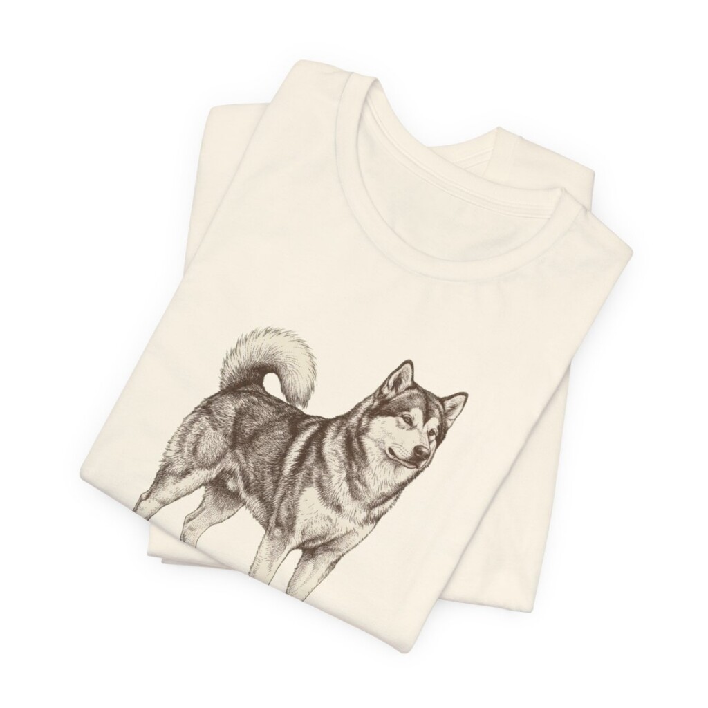 Alaskan Malamute Humor Shirt, Vintage Dog Sketch Tee, Dog Humor Gift Alaskan Malamute Humor Shirt, Vintage Dog Sketch Tee, Dog Humor Gift