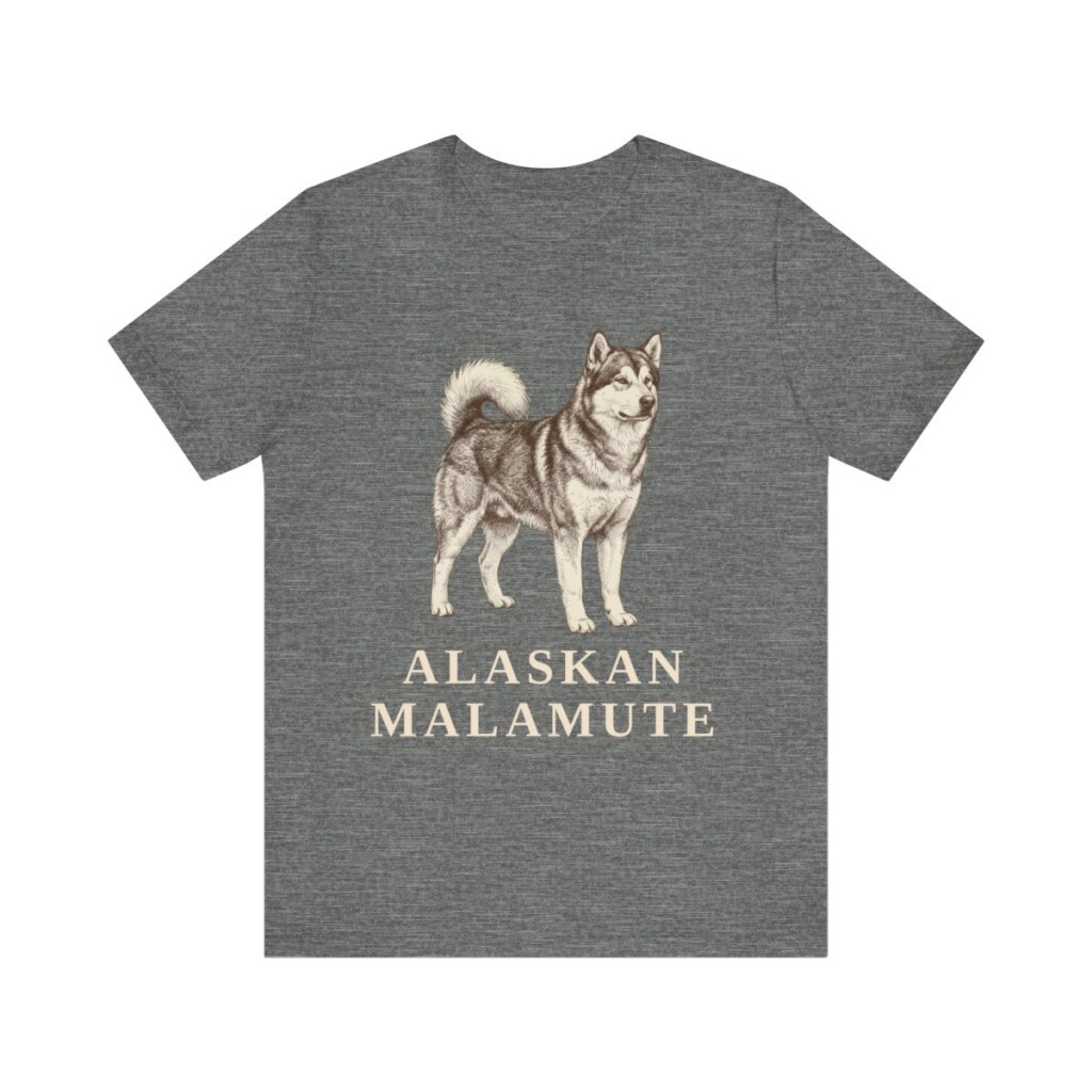 Alaskan Malamute Lover Shirt, Vintage Dog Sketch Tee, Dog Lover Gift Alaskan Malamute Lover Shirt, Vintage Dog Sketch Tee, Dog Lover Gift