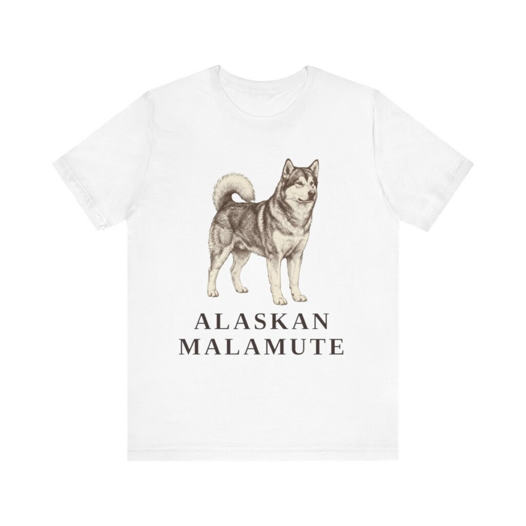 Alaskan Malamute Lover Shirt, Vintage Dog Sketch Tee, Dog Lover Gift Alaskan Malamute Lover Shirt, Vintage Dog Sketch Tee, Dog Lover Gift