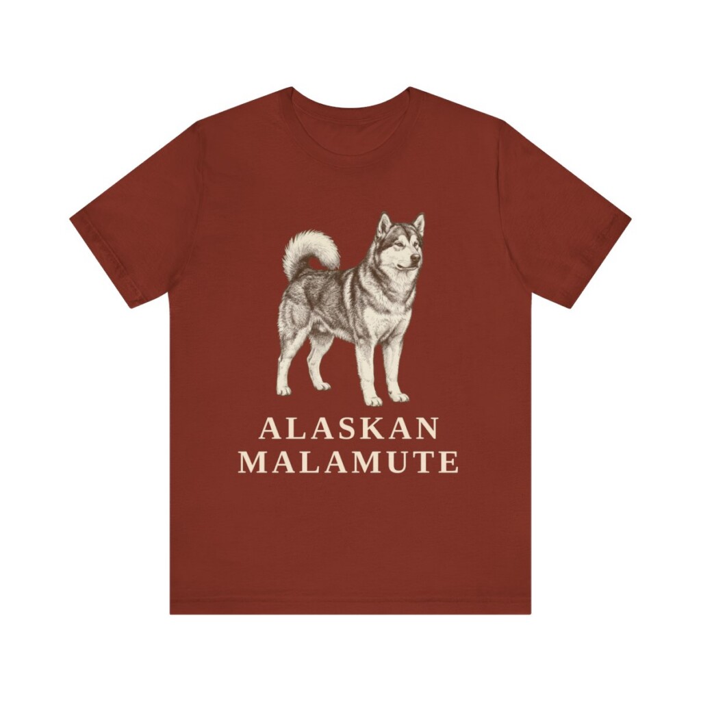 Alaskan Malamute Lover Shirt, Vintage Dog Sketch Tee, Dog Lover Gift Alaskan Malamute Lover Shirt, Vintage Dog Sketch Tee, Dog Lover Gift