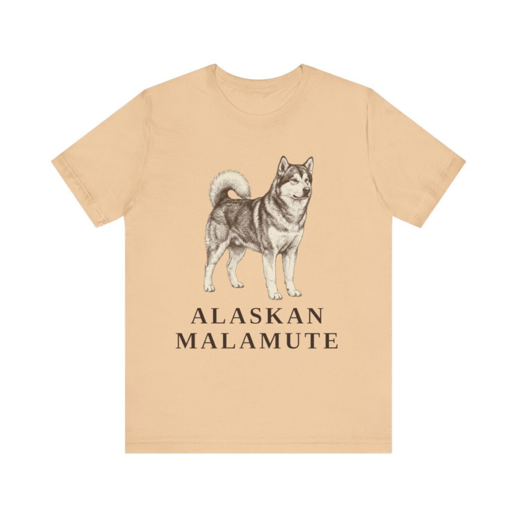 Alaskan Malamute Lover Shirt, Vintage Dog Sketch Tee, Dog Lover Gift Alaskan Malamute Lover Shirt, Vintage Dog Sketch Tee, Dog Lover Gift