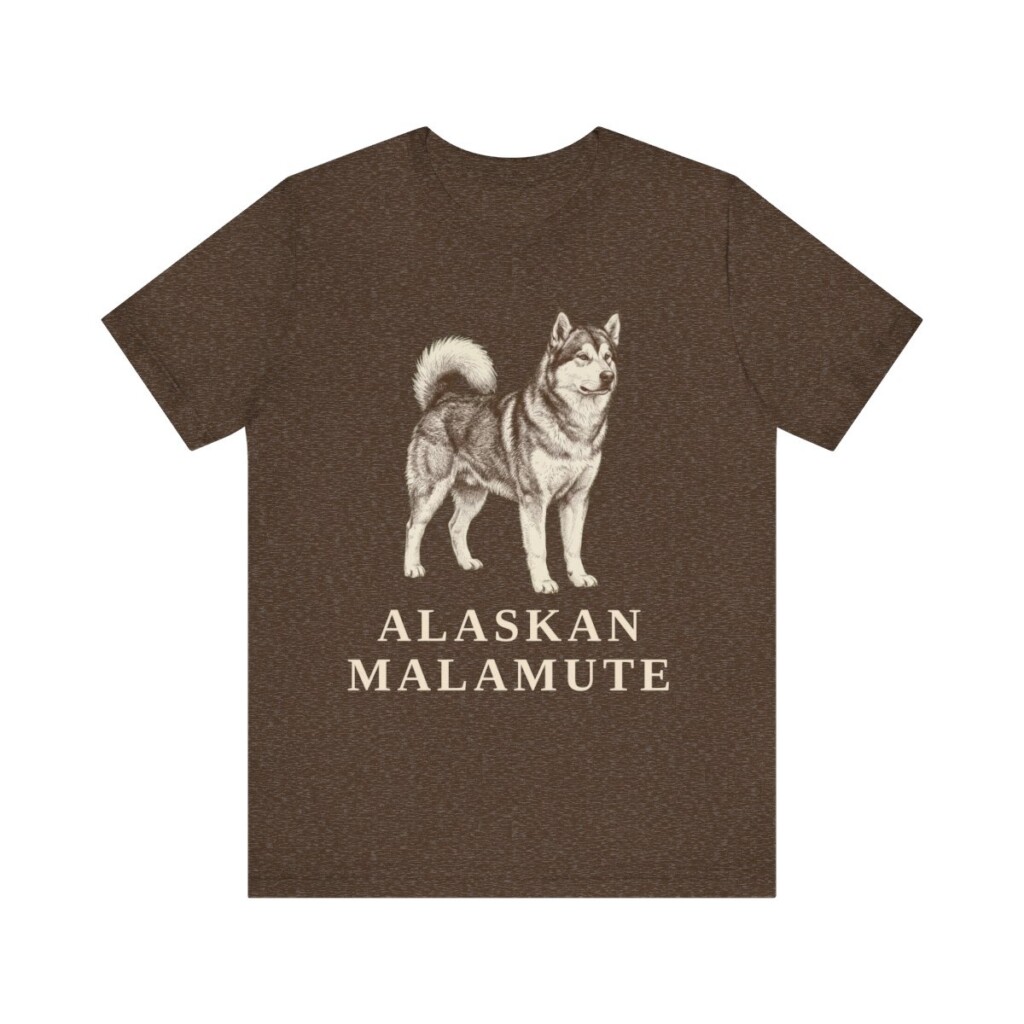 Alaskan Malamute Lover Shirt, Vintage Dog Sketch Tee, Dog Lover Gift Alaskan Malamute Lover Shirt, Vintage Dog Sketch Tee, Dog Lover Gift