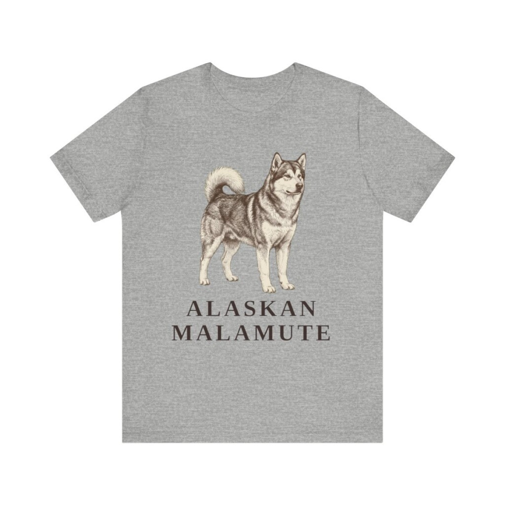 Alaskan Malamute Lover Shirt, Vintage Dog Sketch Tee, Dog Lover Gift Alaskan Malamute Lover Shirt, Vintage Dog Sketch Tee, Dog Lover Gift