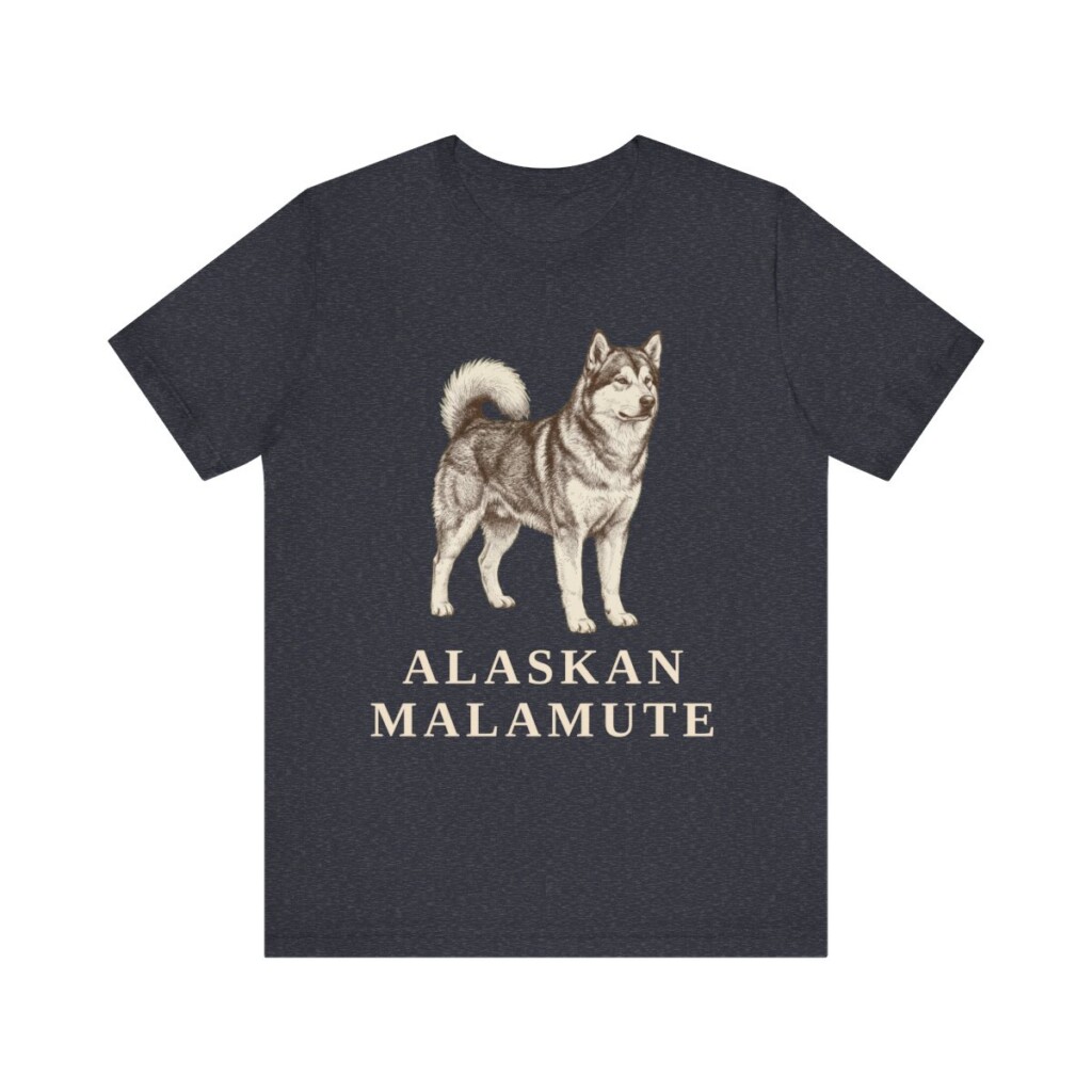 Alaskan Malamute Lover Shirt, Vintage Dog Sketch Tee, Dog Lover Gift Alaskan Malamute Lover Shirt, Vintage Dog Sketch Tee, Dog Lover Gift