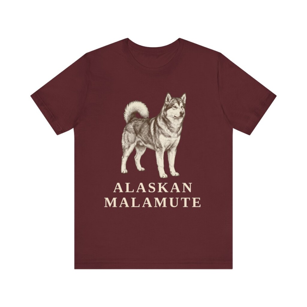 Alaskan Malamute Lover Shirt, Vintage Dog Sketch Tee, Dog Lover Gift Alaskan Malamute Lover Shirt, Vintage Dog Sketch Tee, Dog Lover Gift