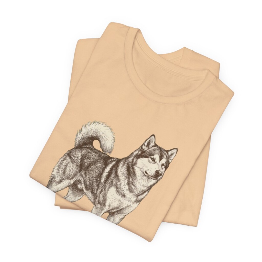 Alaskan Malamute Lover Shirt, Vintage Dog Sketch Tee, Dog Lover Gift Alaskan Malamute Lover Shirt, Vintage Dog Sketch Tee, Dog Lover Gift