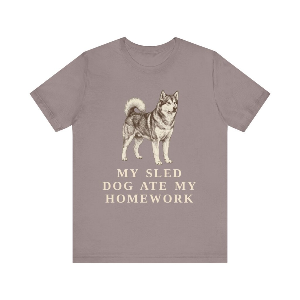 Alaskan Malamute Humor Shirt, Vintage Dog Sketch Tee, Dog Humor Gift Alaskan Malamute Humor Shirt, Vintage Dog Sketch Tee, Dog Humor Gift