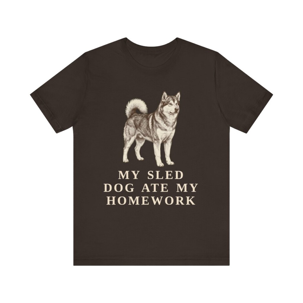 Alaskan Malamute Humor Shirt, Vintage Dog Sketch Tee, Dog Humor Gift Alaskan Malamute Humor Shirt, Vintage Dog Sketch Tee, Dog Humor Gift
