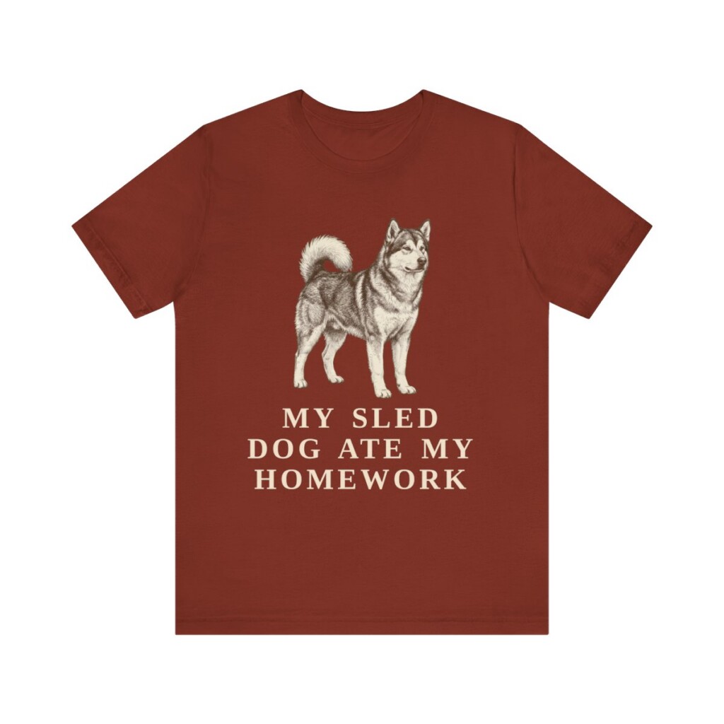 Alaskan Malamute Humor Shirt, Vintage Dog Sketch Tee, Dog Humor Gift Alaskan Malamute Humor Shirt, Vintage Dog Sketch Tee, Dog Humor Gift