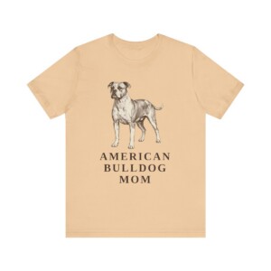 American Bulldog Mom Shirt, Vintage Dog Sketch Tee, Dog Mom Gift