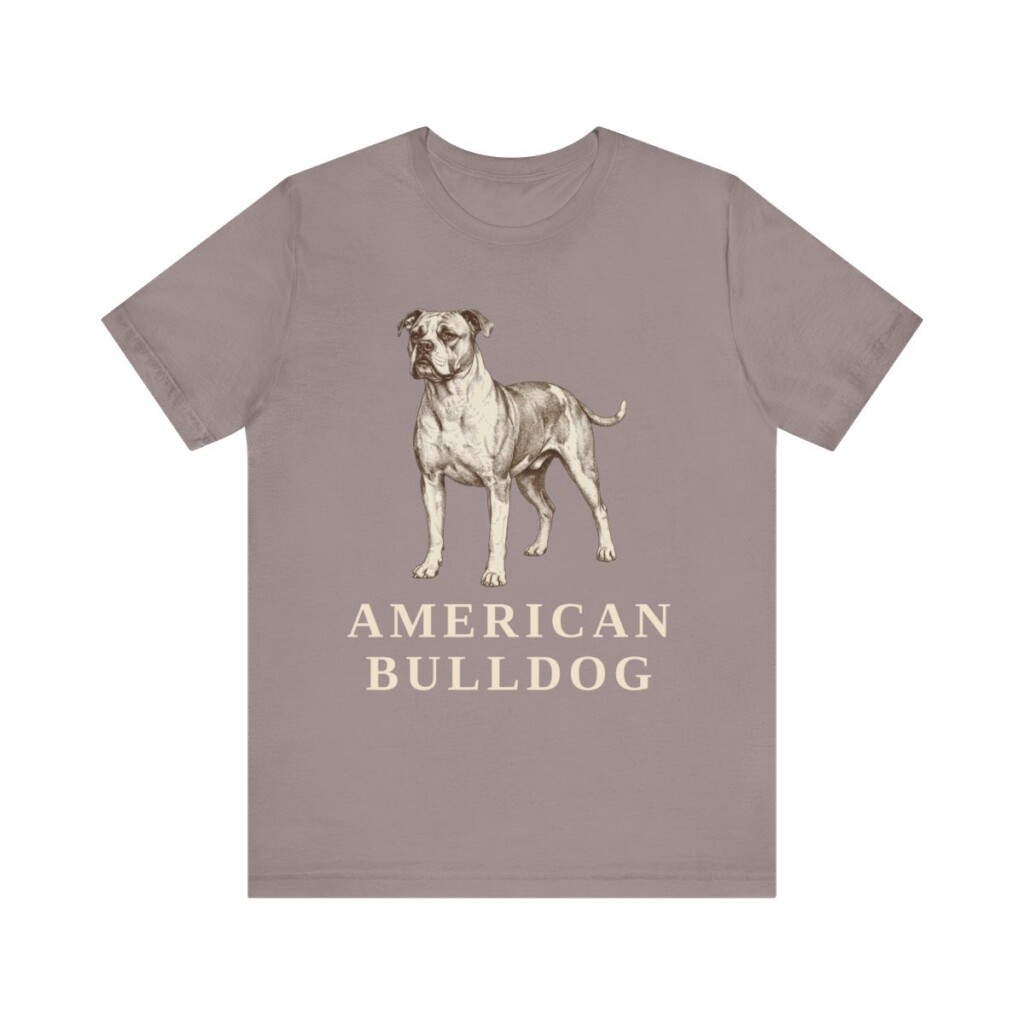 American Bulldog Lover Shirt, Vintage Dog Sketch Tee, Dog Lover Gift