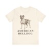 American Bulldog Lover Shirt, Vintage Dog Sketch Tee, Dog Lover Gift