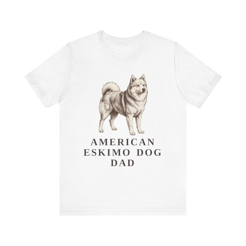 American Eskimo Dog Dad Shirt, Vintage Dog Sketch Tee, Dog Dad Gift American Eskimo Dog Dad Shirt, Vintage Dog Sketch Tee, Dog Dad Gift