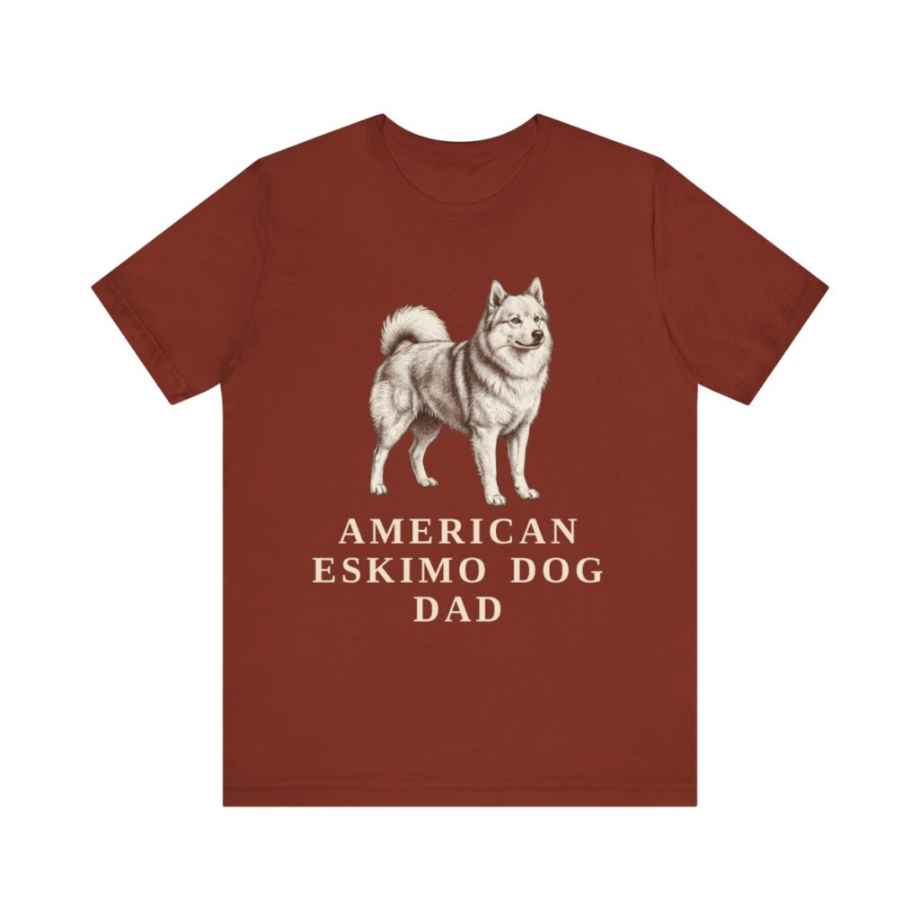 American Eskimo Dog Dad Shirt, Vintage Dog Sketch Tee, Dog Dad Gift American Eskimo Dog Dad Shirt, Vintage Dog Sketch Tee, Dog Dad Gift