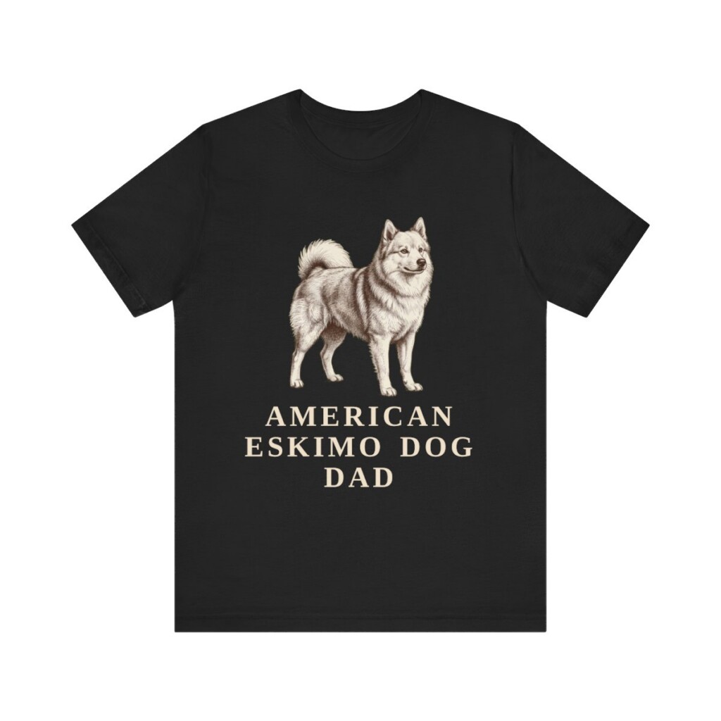 American Eskimo Dog Dad Shirt, Vintage Dog Sketch Tee, Dog Dad Gift American Eskimo Dog Dad Shirt, Vintage Dog Sketch Tee, Dog Dad Gift