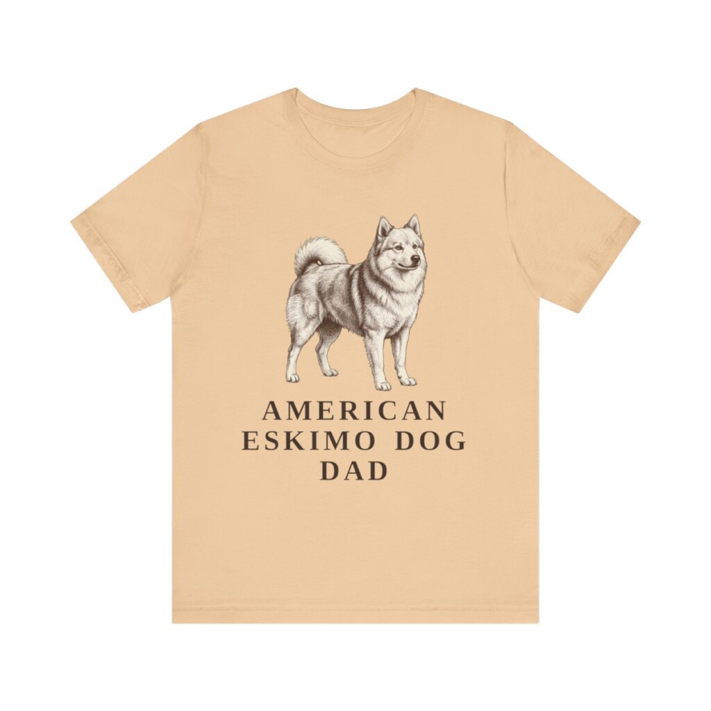 American Eskimo Dog Dad Shirt, Vintage Dog Sketch Tee, Dog Dad Gift American Eskimo Dog Dad Shirt, Vintage Dog Sketch Tee, Dog Dad Gift