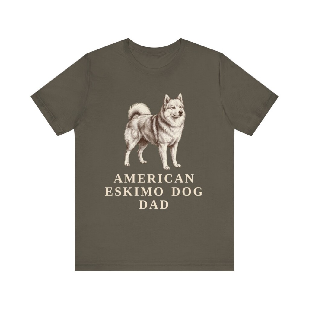 American Eskimo Dog Dad Shirt, Vintage Dog Sketch Tee, Dog Dad Gift American Eskimo Dog Dad Shirt, Vintage Dog Sketch Tee, Dog Dad Gift