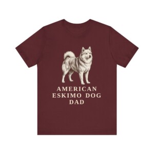 American Eskimo Dog Dad Shirt, Vintage Dog Sketch Tee, Dog Dad Gift