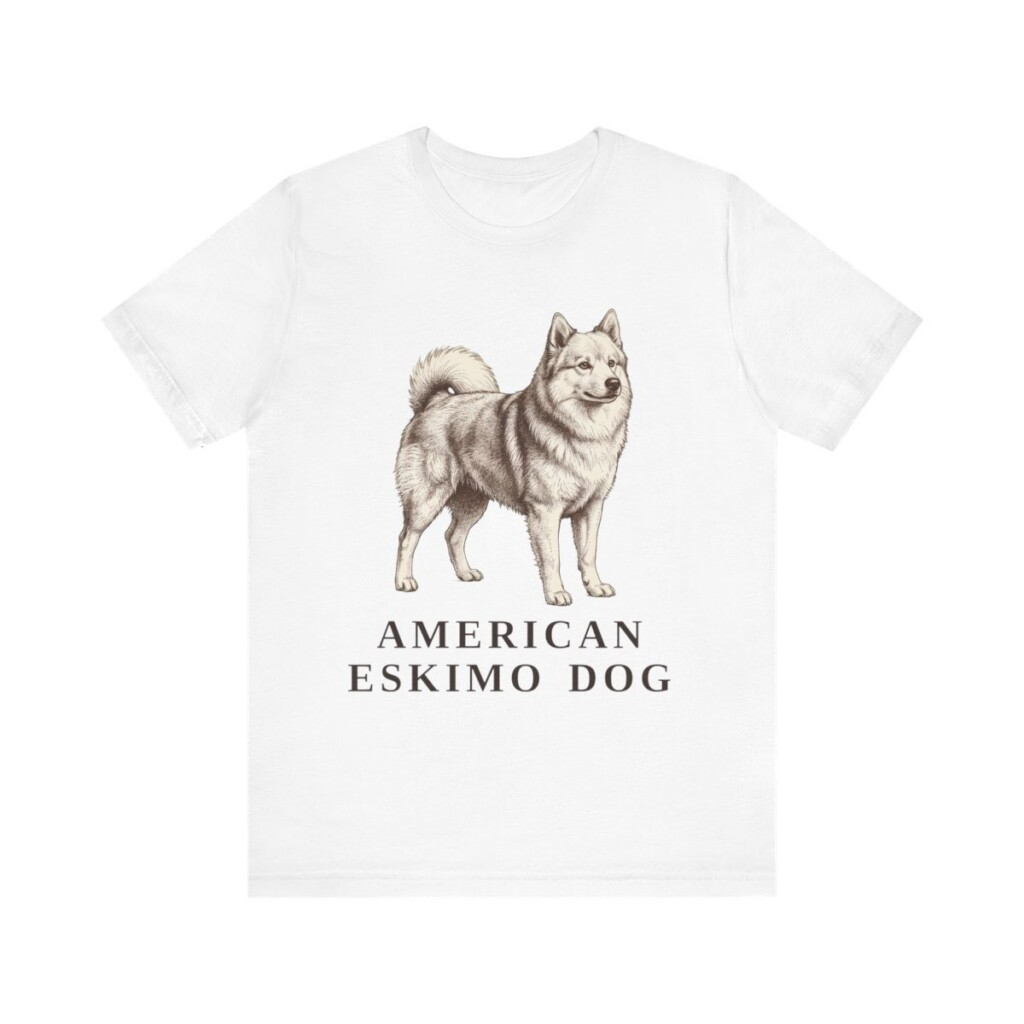 American Eskimo Dog Lover Shirt, Vintage Dog Sketch Tee, Dog Lover Gift American Eskimo Dog Lover Shirt, Vintage Dog Sketch Tee, Dog Lover Gift