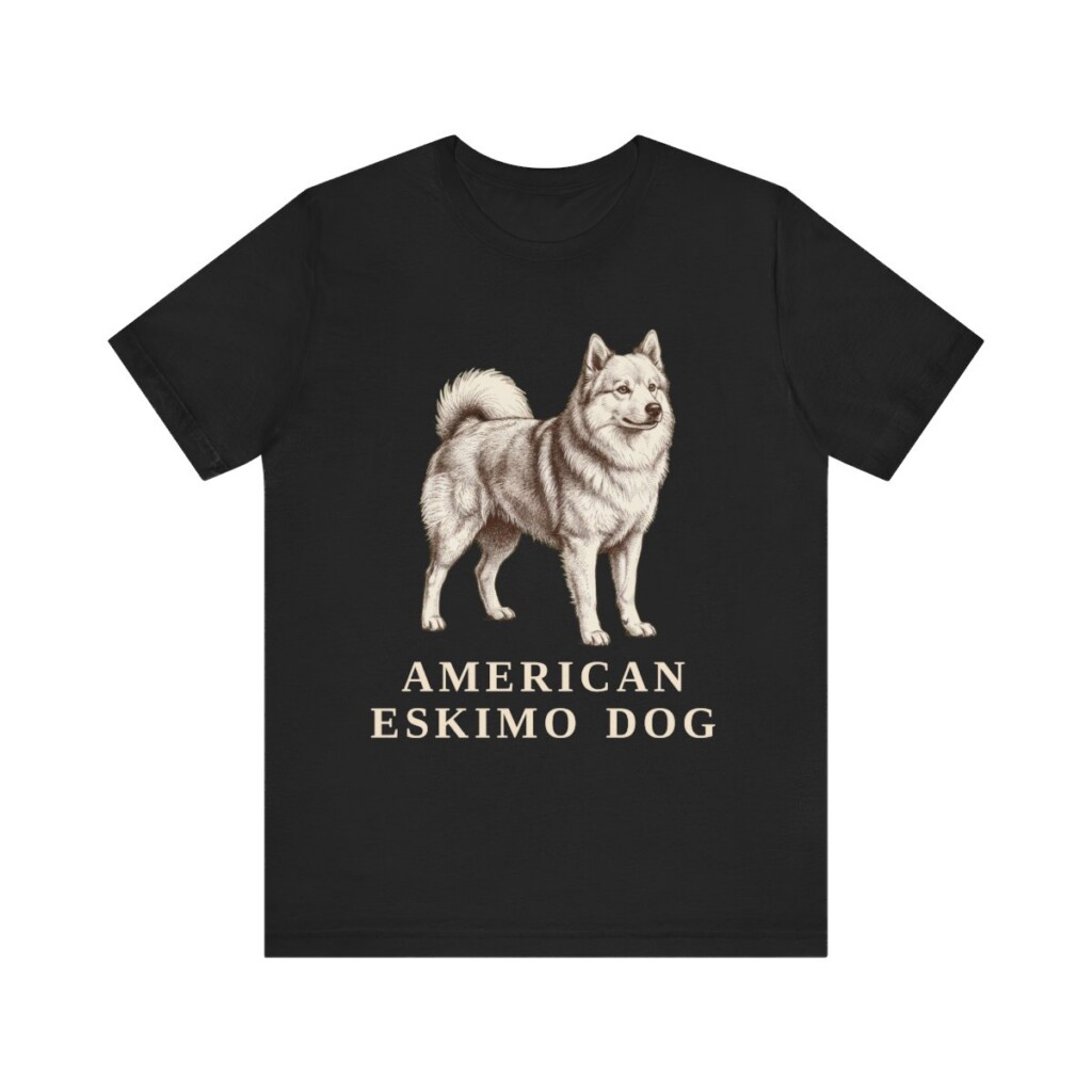 American Eskimo Dog Lover Shirt, Vintage Dog Sketch Tee, Dog Lover Gift American Eskimo Dog Lover Shirt, Vintage Dog Sketch Tee, Dog Lover Gift
