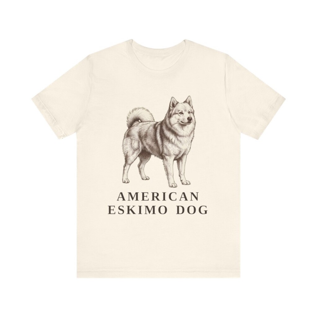 American Eskimo Dog Lover Shirt, Vintage Dog Sketch Tee, Dog Lover Gift American Eskimo Dog Lover Shirt, Vintage Dog Sketch Tee, Dog Lover Gift