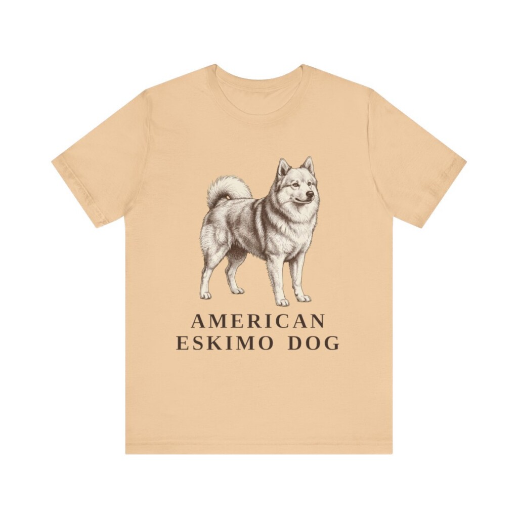 American Eskimo Dog Lover Shirt, Vintage Dog Sketch Tee, Dog Lover Gift American Eskimo Dog Lover Shirt, Vintage Dog Sketch Tee, Dog Lover Gift