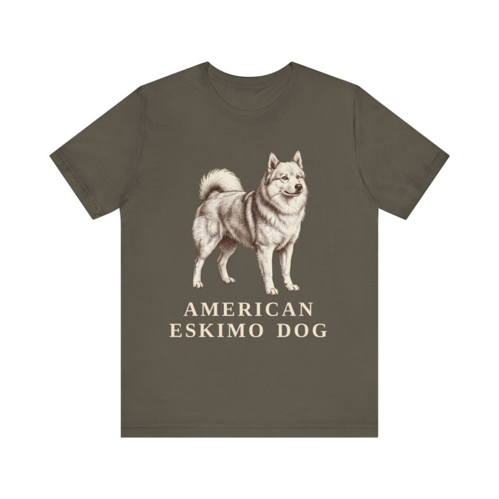 American Eskimo Dog Lover Shirt, Vintage Dog Sketch Tee, Dog Lover Gift American Eskimo Dog Lover Shirt, Vintage Dog Sketch Tee, Dog Lover Gift