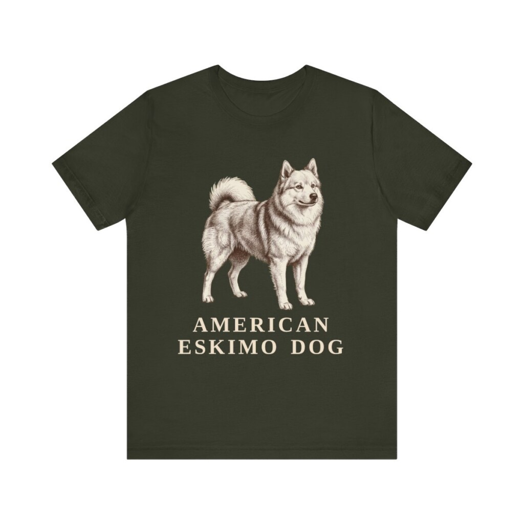 American Eskimo Dog Lover Shirt, Vintage Dog Sketch Tee, Dog Lover Gift American Eskimo Dog Lover Shirt, Vintage Dog Sketch Tee, Dog Lover Gift