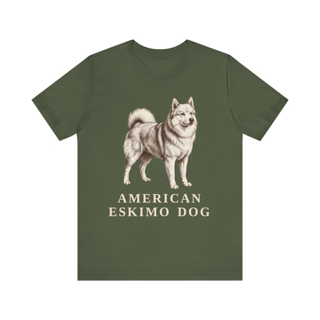 American Eskimo Dog Lover Shirt, Vintage Dog Sketch Tee, Dog Lover Gift American Eskimo Dog Lover Shirt, Vintage Dog Sketch Tee, Dog Lover Gift