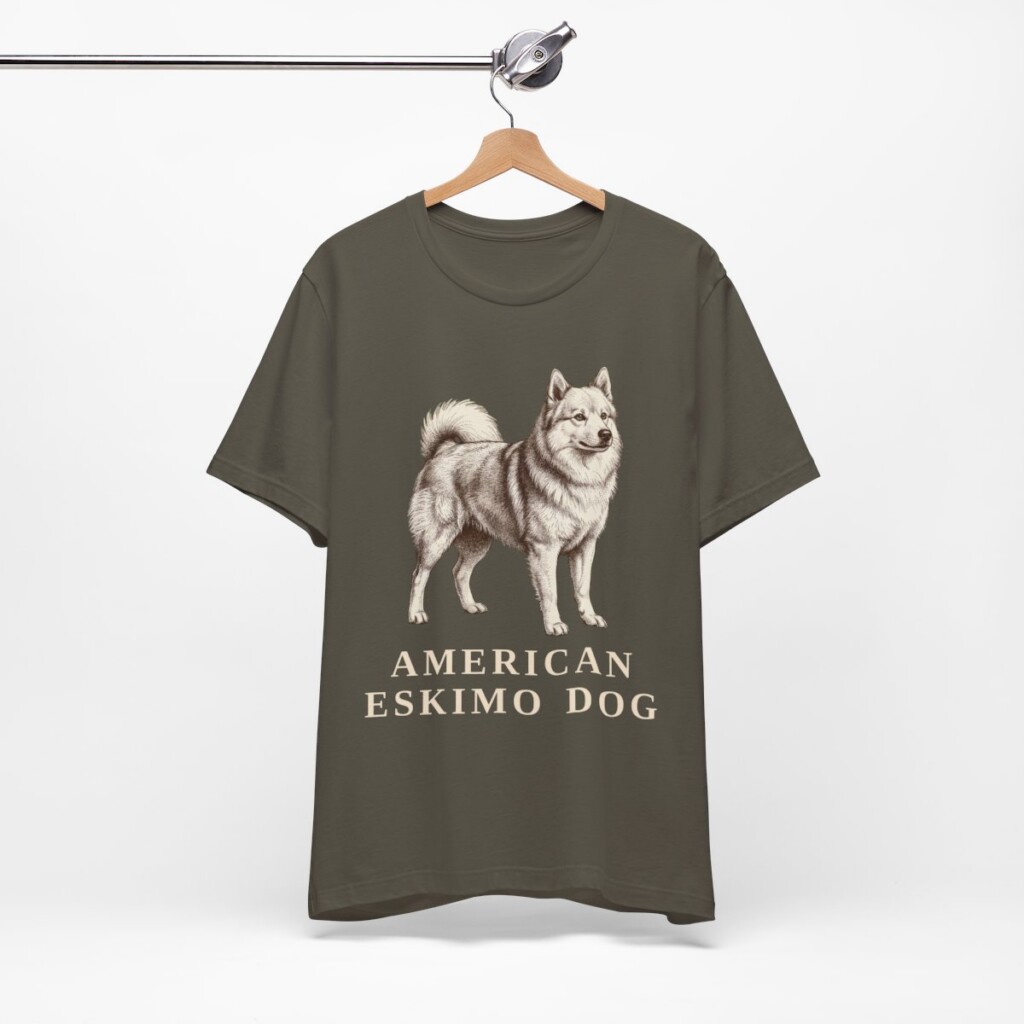 American Eskimo Dog Lover Shirt, Vintage Dog Sketch Tee, Dog Lover Gift American Eskimo Dog Lover Shirt, Vintage Dog Sketch Tee, Dog Lover Gift