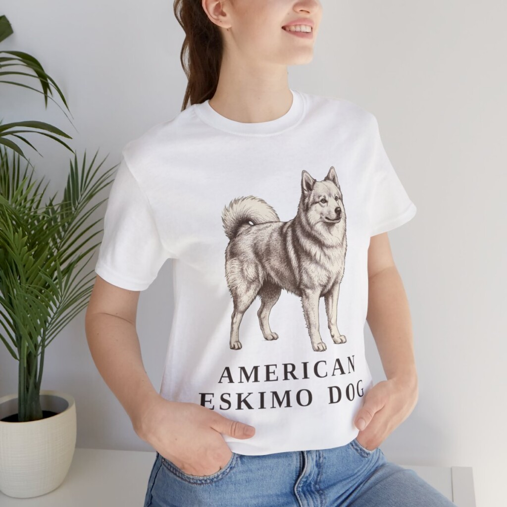 American Eskimo Dog Lover Shirt, Vintage Dog Sketch Tee, Dog Lover Gift American Eskimo Dog Lover Shirt, Vintage Dog Sketch Tee, Dog Lover Gift
