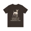 American Hairless Terrier Dad Shirt, Vintage Dog Sketch Tee, Dog Dad Gift