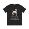 American Hairless Terrier Dad Shirt, Vintage Dog Sketch Tee, Dog Dad Gift