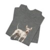 American Hairless Terrier Dad Shirt, Vintage Dog Sketch Tee, Dog Dad Gift